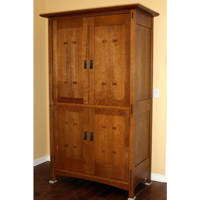 Stickley Oak Armoire Chairish