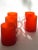 Set of 5 Vintage Orange Satin Glass Carlo Moretti Mugs For Sale - Image 9 of 13