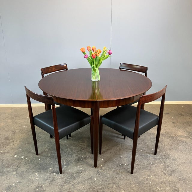 1960s Extendable Dining Table in Rosewood from Lübke, 1960s For Sale - Image 5 of 17