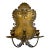 Antique Brass Candle Wall Sconce For Sale