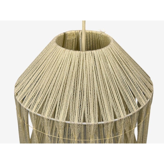 Textile 1970s Swedish Modern, Pendant Light, Fabric, Plastic For Sale - Image 7 of 10