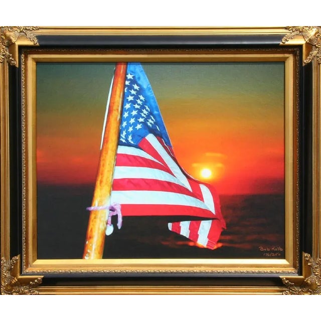 American Proof Through the Night (American Flag), Bob Kolb For Sale - Image 3 of 3