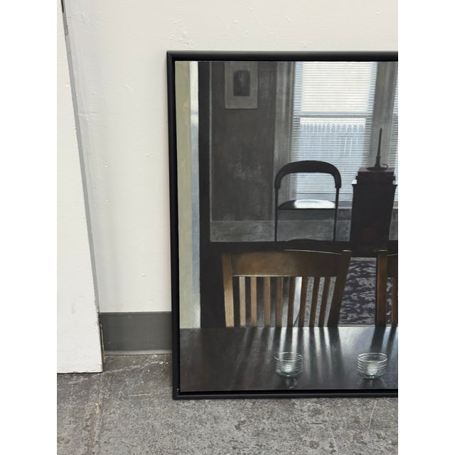 Textile Nick Patten Shelter Oil on Canvas, Framed For Sale - Image 7 of 12
