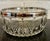 Unique cut glass bowl with Sterling Silver plated rim, vintage, 1960s, elegant and although brand is unknown, it is...