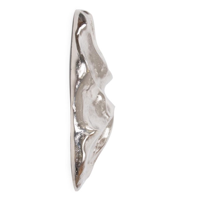 Contemporary Round Metal Amorphic Wall Decor- Small For Sale - Image 3 of 7