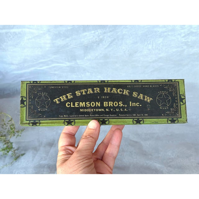 Vintage Advertising Tin Box With Hinged Lid For Sale - Image 10 of 10