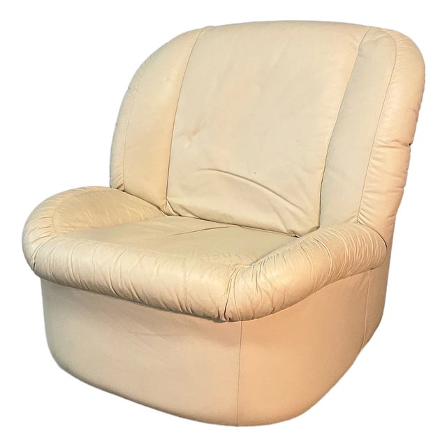 Vintage Emerson Leather Post Modern Lounge Chair For Sale