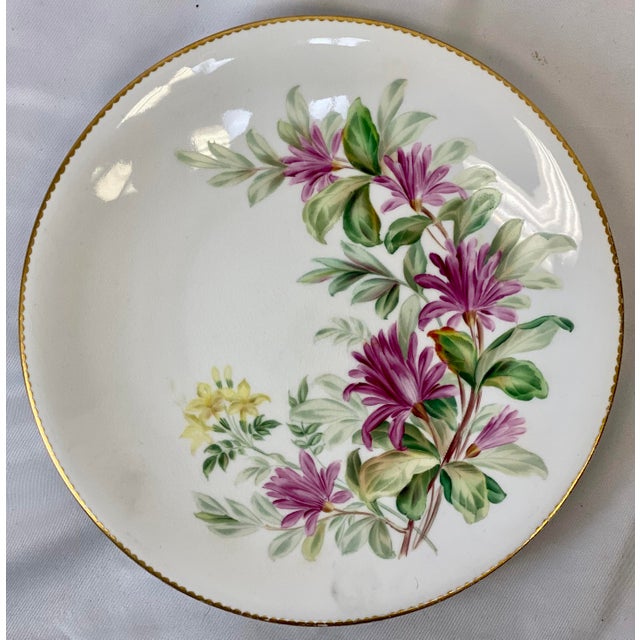 Late 20th Century Vintage Royal Worcester Botanical Decorative Plates