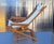 1980s Vintage Foldable Deckchair in Light Mango Wood with Linen Cover from Camel, 1980s For Sale - Image 5 of 11