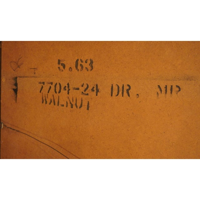 Kent Coffey Solid Walnut MCM Mid Century Modern 25" Mirror 7704-24 For Sale In Kansas City - Image 6 of 12