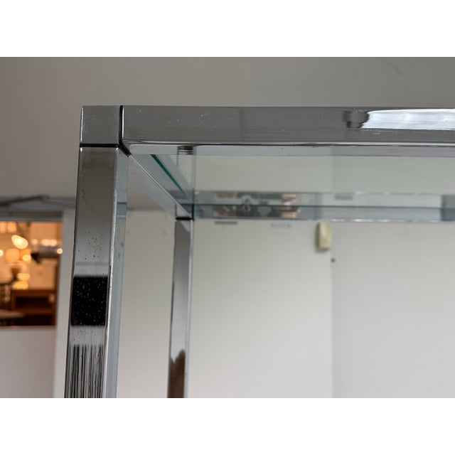 Milo Baughman Style Chrome and Glass Étagère, 1970's For Sale In San Francisco - Image 6 of 12