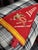 Description: Vintage Idaho ski Felt Pennant from around the 1950s or 1960s, unknown date. New black and white plaid woven...