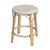 Wood Tobias 18 in. Seat Height Round Rattan Dining Stool, White/Tan Dot / Natural Rattan Frame For Sale - Image 7 of 7