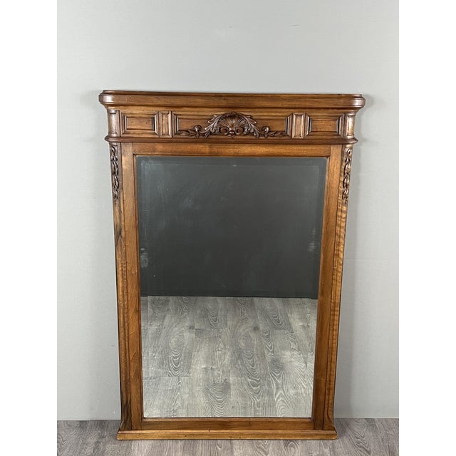 Carved Wooden Mirror, Late 19th / Early 20th Century For Sale - Image 5 of 9