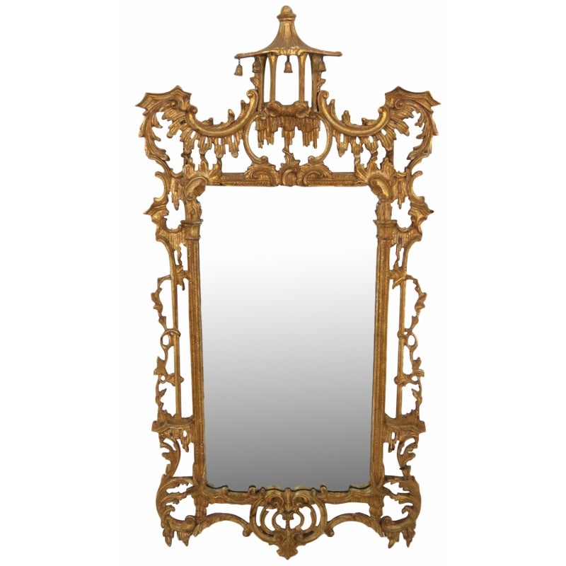 Labarge Italian Gilt Carved Mirror Chairish