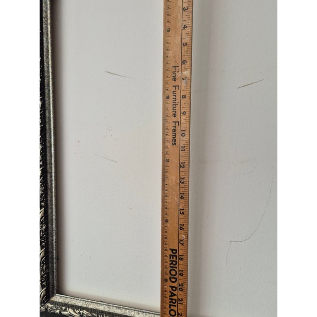Contemporary Contemporary Silver Embossed Frame 27"x30" For Sale - Image 3 of 12