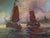 Bring the classic charm of maritime history into your home with this captivating antique oil painting signed by artist...