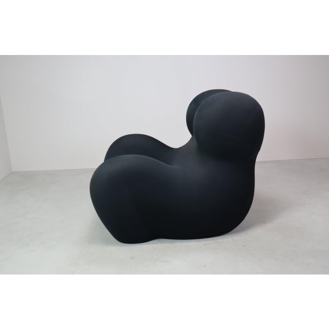 Black Set of Vintage Armchairs by Gaetano Pesce for B&B Italia For Sale - Image 8 of 18
