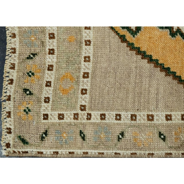 Turkish Mini Rug Oriental Hand Knotted Vintage Rug 1'10" x 3'8" #16269 Explore a curated collection of hallway runners,...