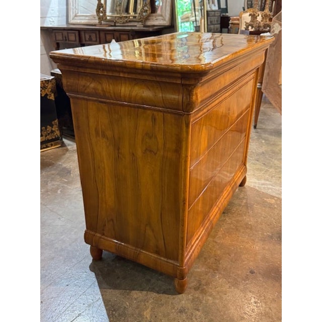 19th Century 19th Century French Hand Polished Charles X Commode For Sale - Image 5 of 5