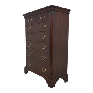 Stickley Chippendale Cherry High Chest of Drawers For Sale