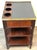 Wood French Louis Philippe Mahogany Wine Service Table with Slate Top & Brass Gallery For Sale - Image 7 of 10