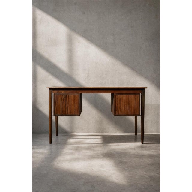 Mid-Century Scandinavian Modern Teak Desk with Drawers, 1960s For Sale - Image 6 of 18