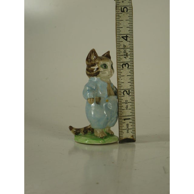 Late 20th Century Beatrix Potter, Tom Kitten & Miss Moppet, Porcelain Figurine, Beswick, England. For Sale - Image 10 of 12