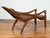 Brown Antique Indonesian Reclining Plantation Chair with Bamboo Slats and Carved Décor For Sale - Image 8 of 10