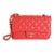 Coral Quilted Lambskin Mini Rectangular Classic Flap Bag For Sale
