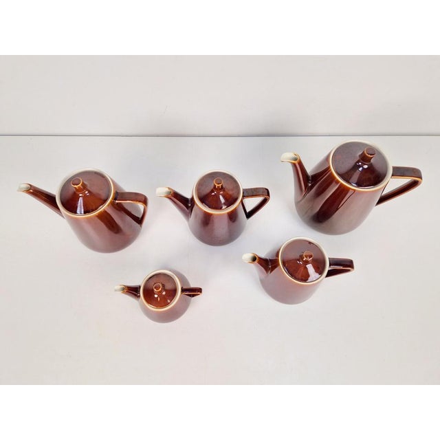 Porcelain Tea Pots from Villeroy & Boch, Set of 5 For Sale - Image 6 of 9