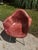 Metal Pair of MCM Eames Style Maroon Fiberglass Chairs For Sale - Image 7 of 9