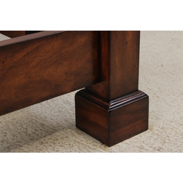 Theodore Alexander Althorp Collection Mahogany King Size Canopy Bed For Sale - Image 11 of 18