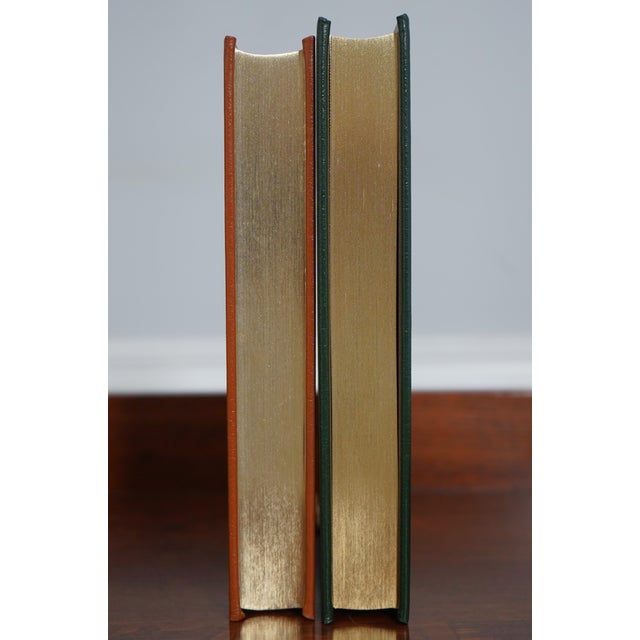 Animal Skin Set of 16 Gold Embossed Leather Bound Books W/ Gilt Edge by the Eaton Press For Sale - Image 7 of 11