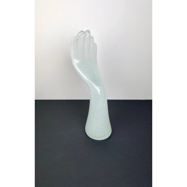 Murano Glass Hand Sculpture by Vistosi, Italy For Sale - Image 3 of 12