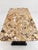 A striking custom-designed American dining table featuring genuine Brazilian Delicatus Gold granite—a substantial...