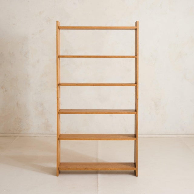 Mid-Century Modern Italian Modular Oak Bookcase, 1970s For Sale - Image 3 of 11