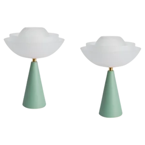 Matte Lotus Table Lamps by Mason Editions, Set of 2