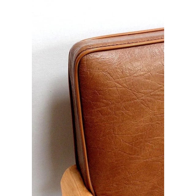 Tan Set of Bridge Armchairs in Natural Beech, 1950s For Sale - Image 8 of 18