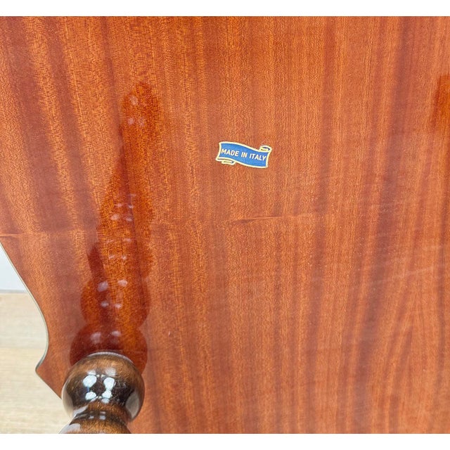 Vintage Italian Rococo Inlaid Fruitwood Cocktail Side Table For Sale - Image 10 of 10