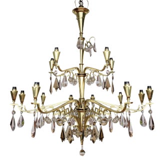 Art Deco Chandelier from Maison Baguès, 1940s For Sale