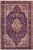 Shabby Chic Persian Kashan Blue/Beige Wool Rug - 8'3'' X 11'2'' For Sale - Image 10 of 10