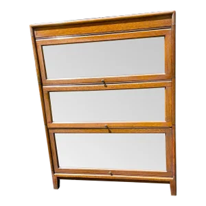 Gunn Furniture Company Antique Barrister Bookcase in Quarter-Sawn Oak