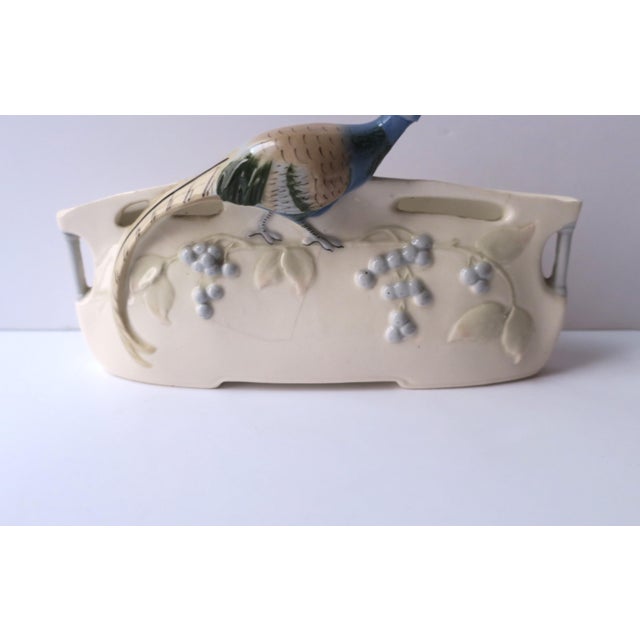 Peacock or Pheasant Bird Desk Letter Mail Holder For Sale - Image 10 of 12