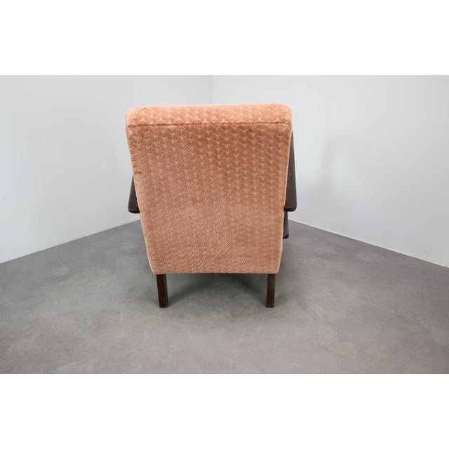 Beige Vintage Armchair by Jindřich Halabala, Czechoslovakia, 1950s For Sale - Image 8 of 12