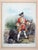 Muskateer 28th Foot (Gloucestershire Regiment) 1746 in Watercolor on Paper A beautiful watercolor of a British Musketeer...