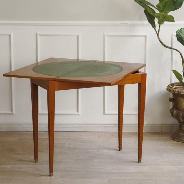 Vintage Game Table with Chessboard and Leather Top For Sale - Image 17 of 17