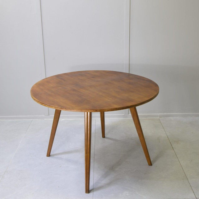 Mid-Century Modern Round Table in the style of Gio Ponti, 1960s For Sale - Image 3 of 8