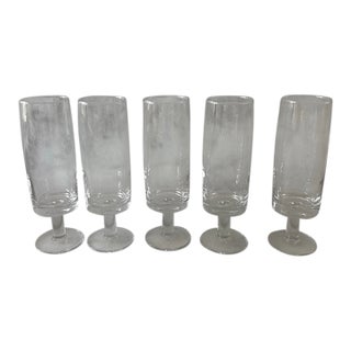 Vintage Luminarc France Champagne Flutes - Set of 5 For Sale