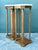 Vintage Ormolu Stone Top Pedestals - A Pair For Sale - Image 4 of 12